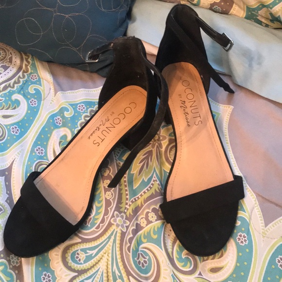 Coconuts by Matisse Shoes - Black ankle strap block heel